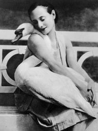 anna pavlova and her pet swan Jack